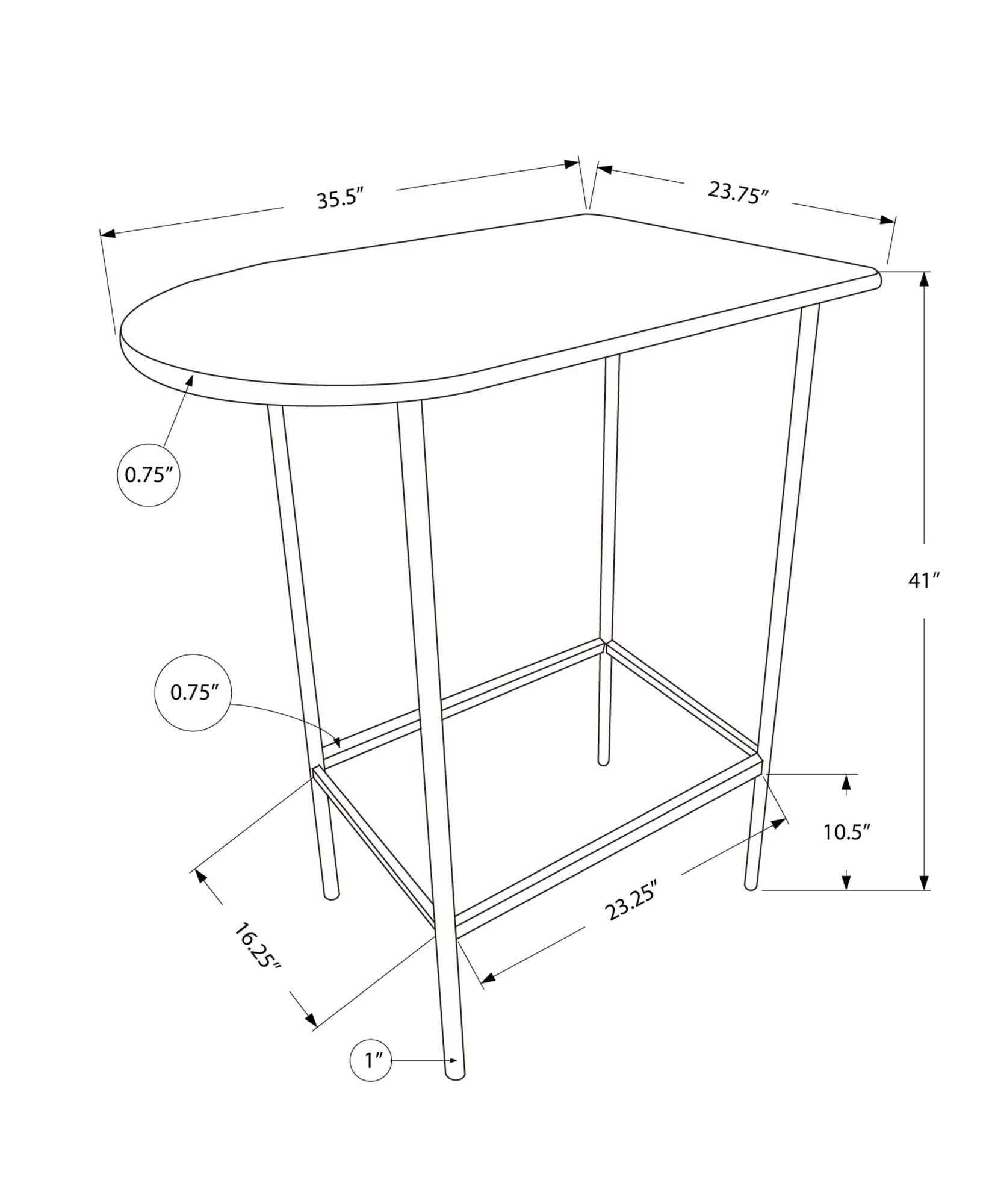 Home Bar Table With Bar Height Small Rectangular For Kitchen 8th Street
