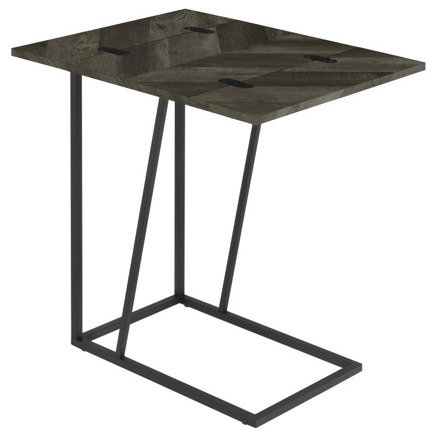 Carly - Expandable Engineered Wood C-Shaped Side Table CoasterEveryday