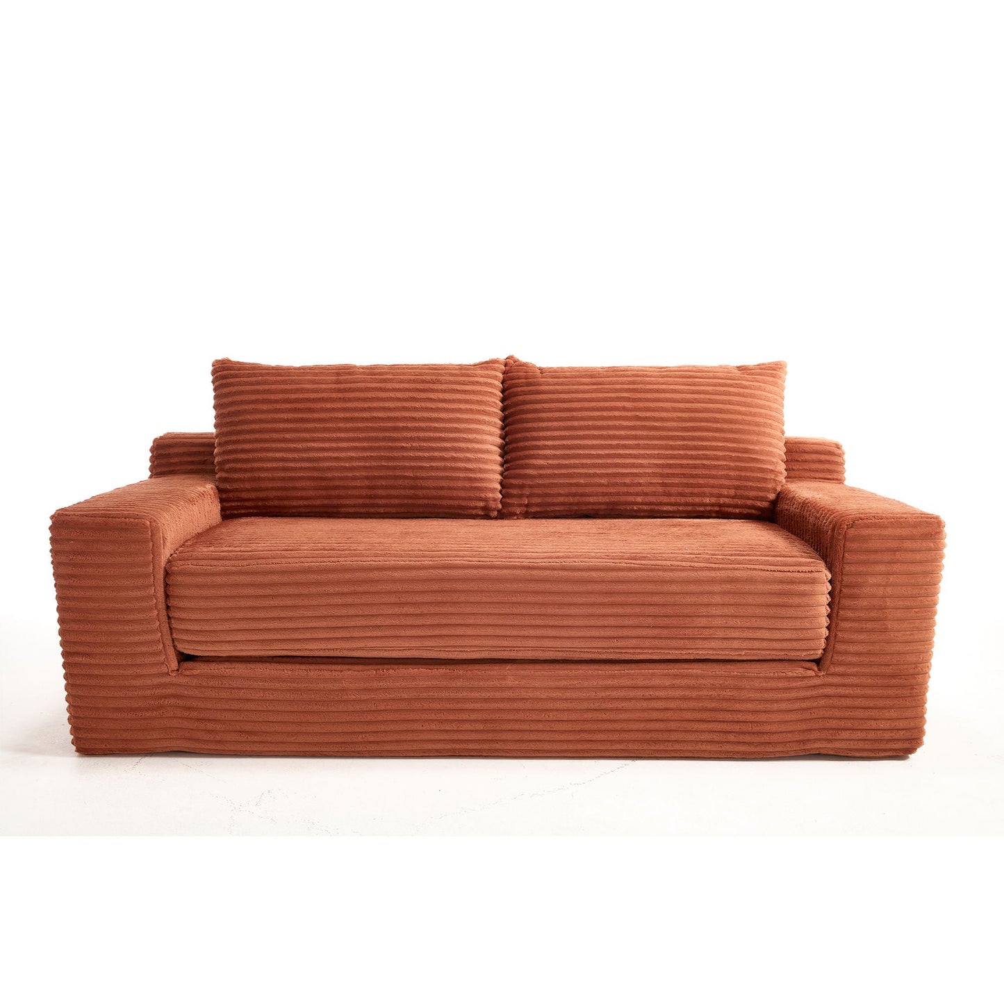 Convertible Loveseat Sofa Bed With Memory Foam & Steel Frame Home Essentials