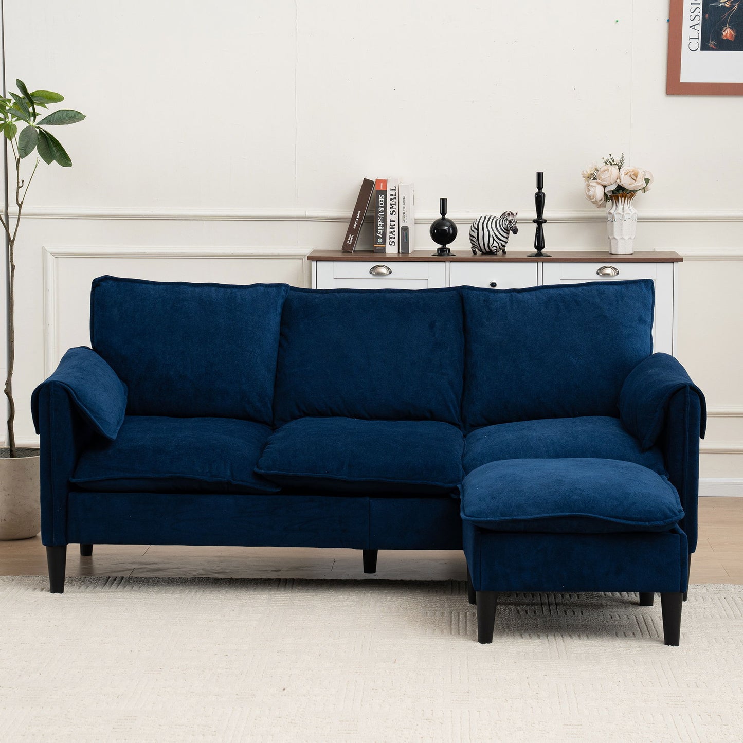 Convertible Combination Sofa With Footstools With Storage Home Essentials