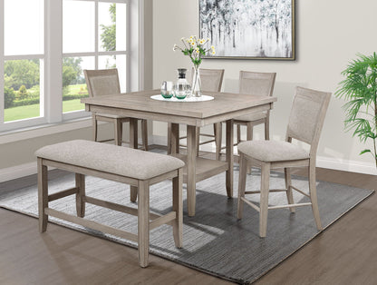 Fulton - Counter Height Chair (Set of 2) - White Oak Crown Mark