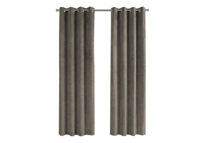 2 Pieces Set, Curtain Panel, Room Darkening, Grommet, Contemporary & Modern 8th Street