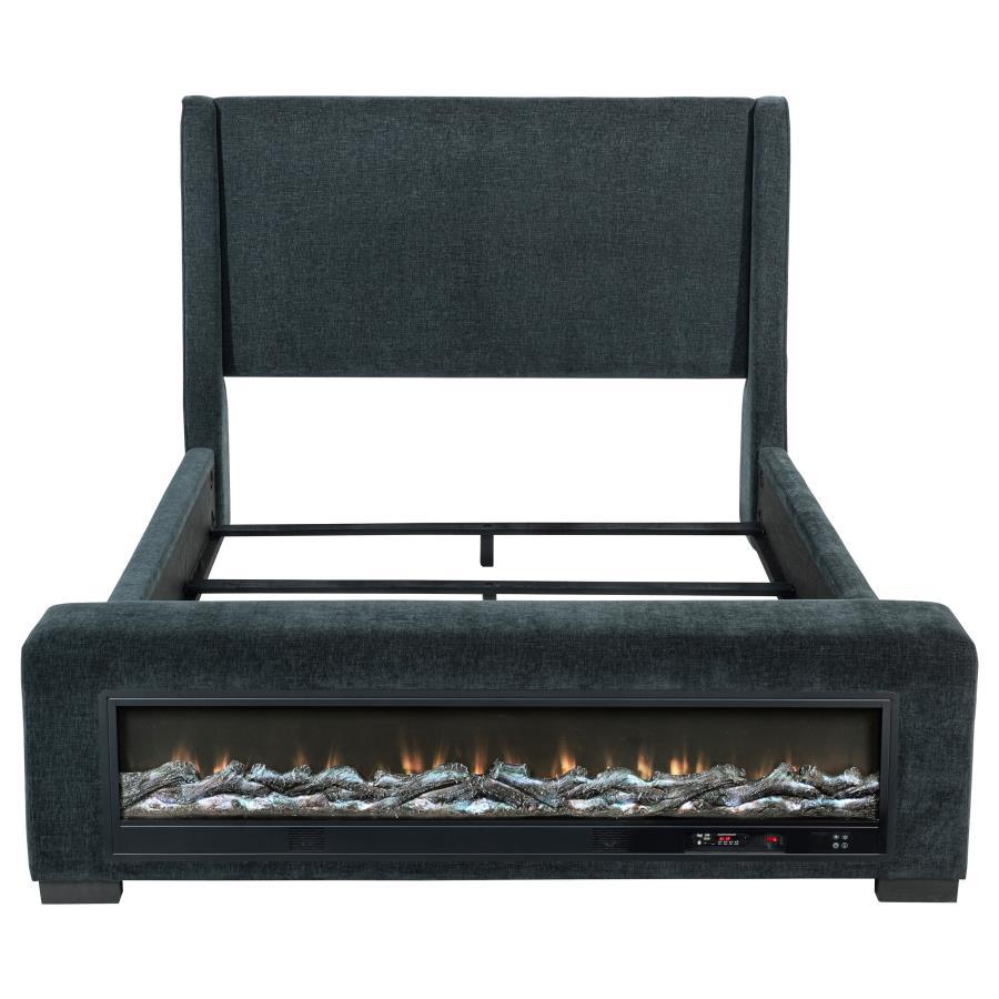 Preston - Upholstered Audio Flame Visualizer Bed Coaster Fine Furniture