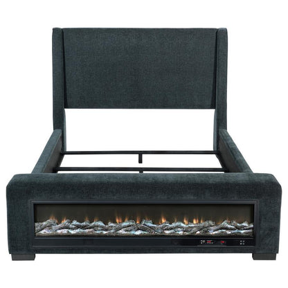 Preston - Upholstered Audio Flame Visualizer Bed Coaster Fine Furniture