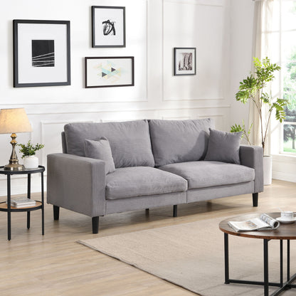 Modern Upholstered 3 Seat Sofa, High Resilience Home Essentials