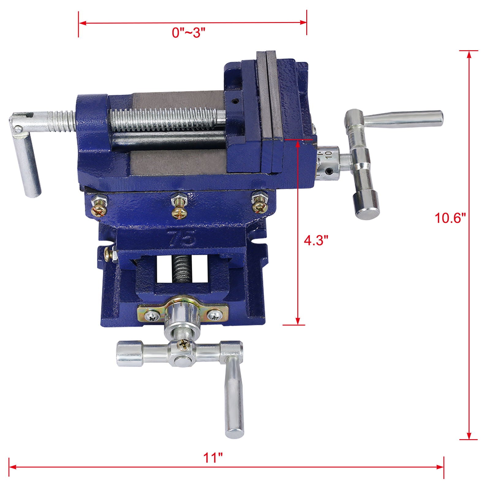Industrial Quality Cross Slide Vise, Drill Press Metal Milling 2 Way X - Y Daily Nest