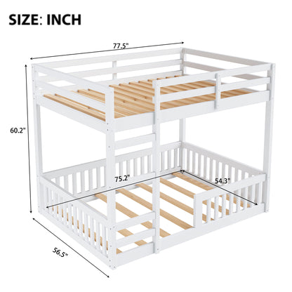 Stylish Bunk Bed With Ladder And Guardrails Hearth and Haven