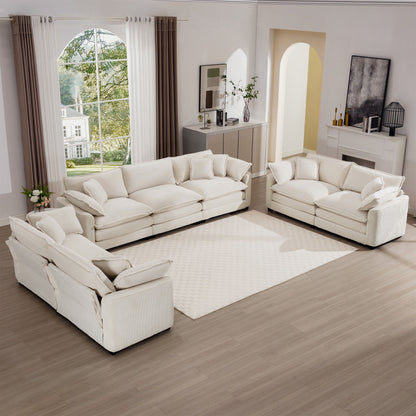 Elegant Oversized Sectional Sofa Set With Deep Seats And Flexible Layout Home Essentials