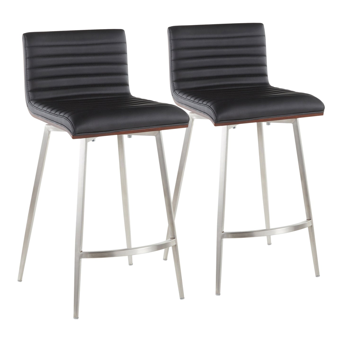 Mason - Contemporary Swivel Counter Stool (Set of 2) Lumi Source