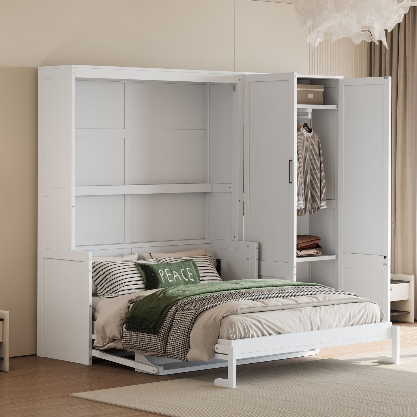 Murphy Elegant Wall Bed With Closet DreamHaus