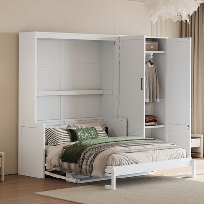 Murphy Elegant Wall Bed With Closet DreamHaus
