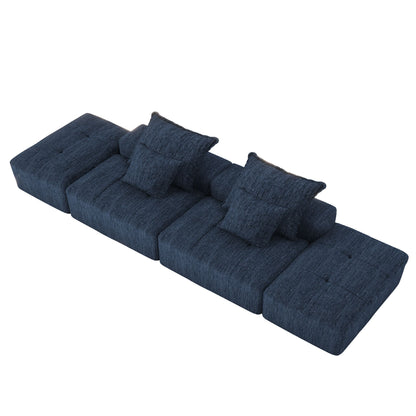 Modern Oversized Diy Combination Modular Sectional Sofa With Pillows Home Essentials