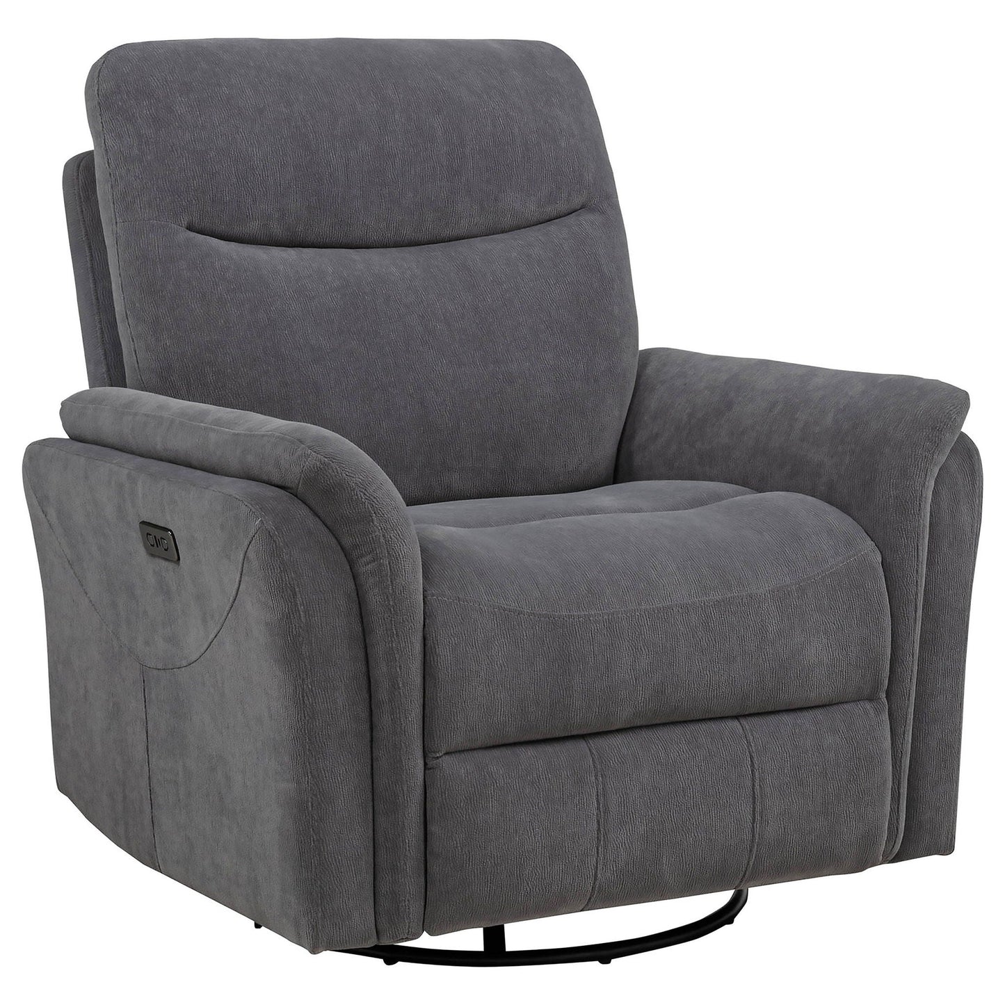 Beacon - Power Swivel Recliner With USB Charging And Adjustable Recline Furniture Max