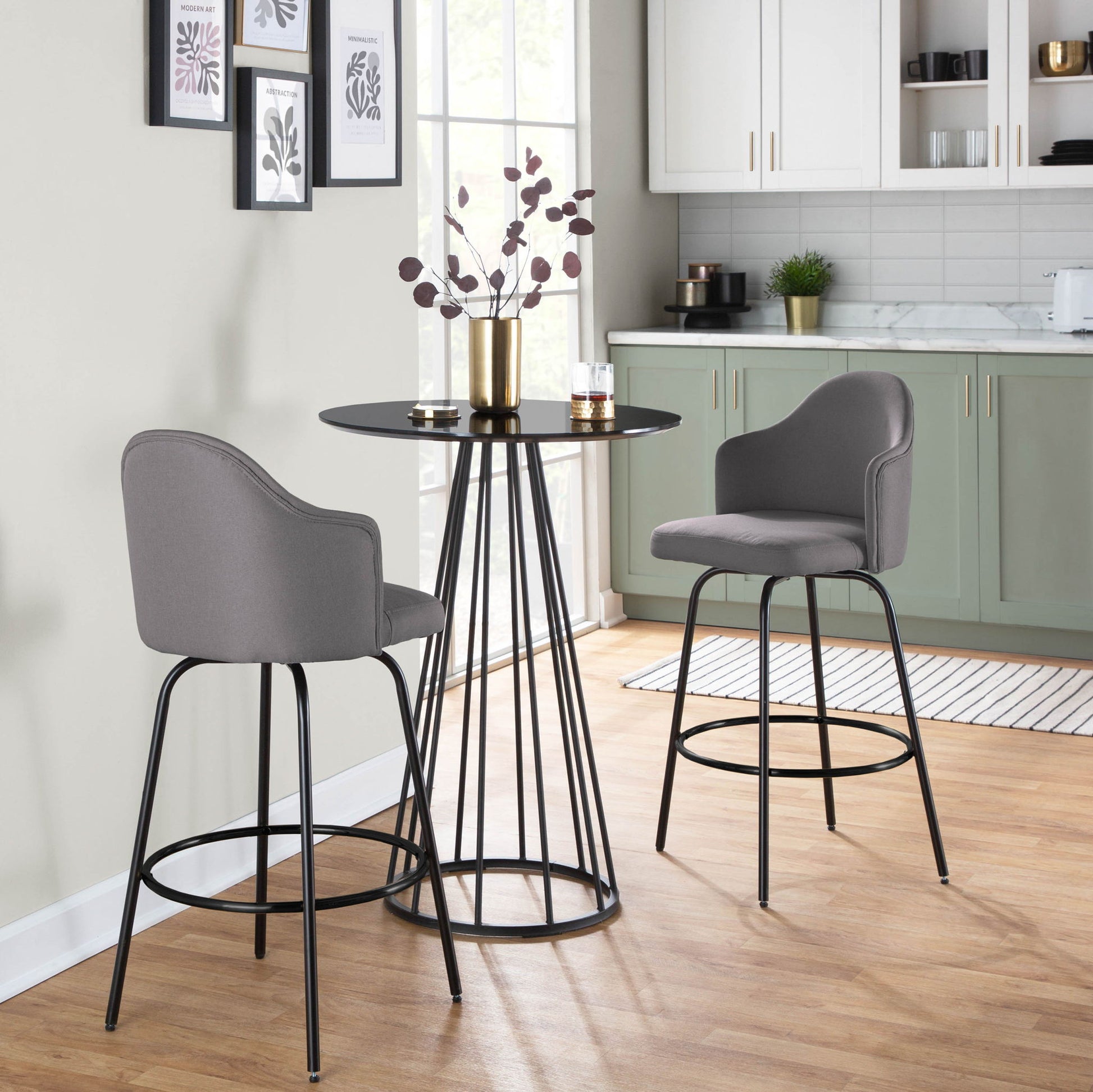 Ahoy - Contemporary Fixed Height Counter Stool (Set of 2) Lumi Source