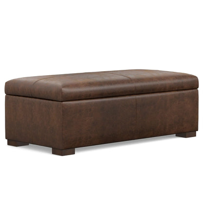 Gabbie - Coffee Table Upholstered Storage Ottoman Simpli-Home