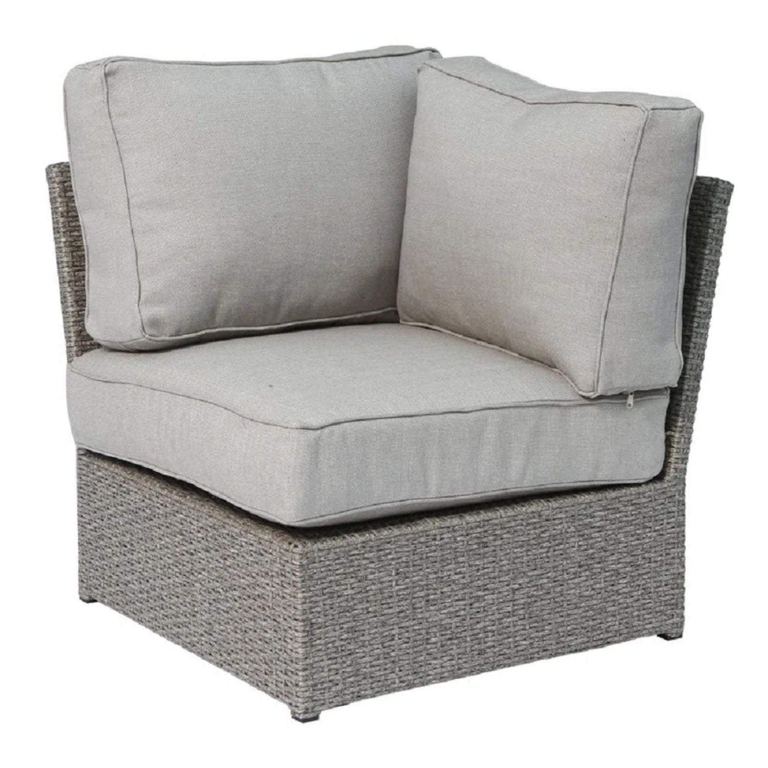 Comfortable Modern Patio Rattan Sectional Set With Cushions LSI Patio Furniture