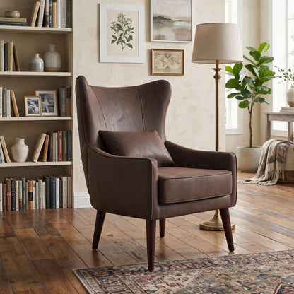 Leisure Chair With Curved Backrest Home Essentials