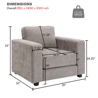 Oversized Accent Chair With Widen Arm For Living Room Home Essentials