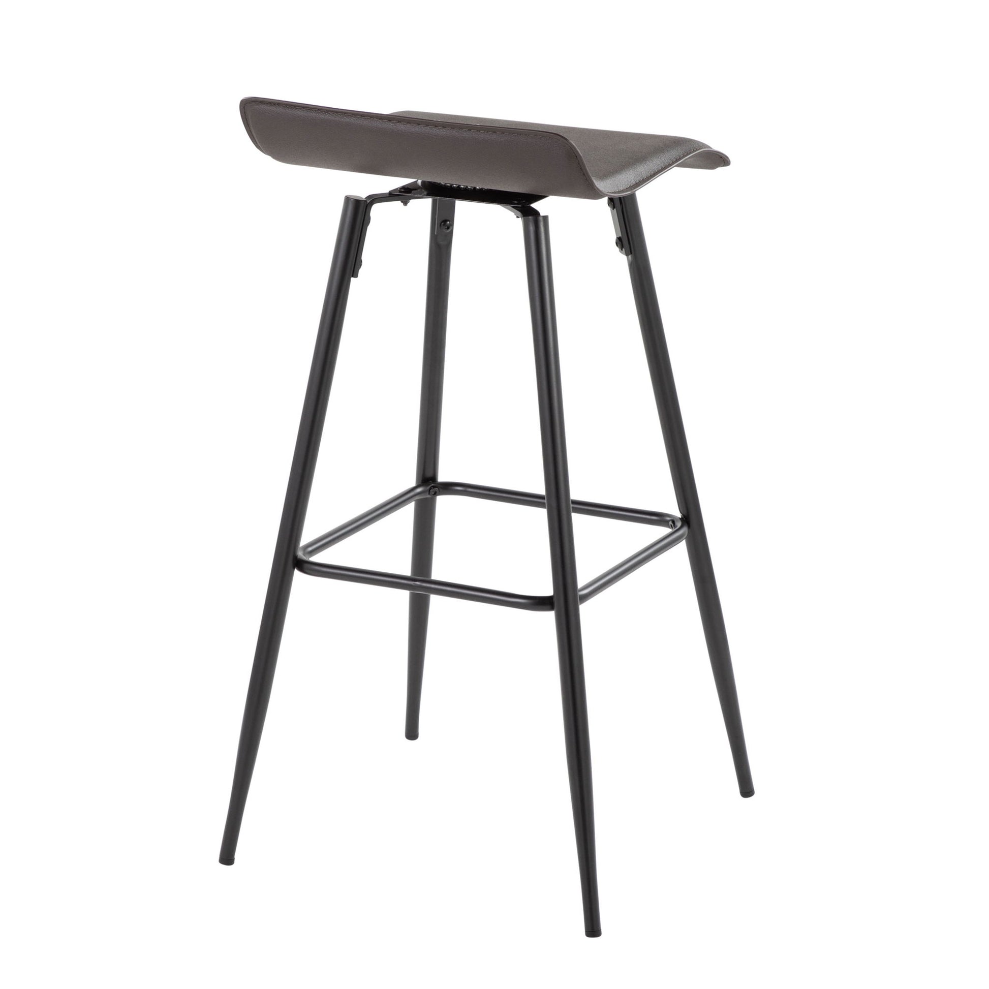 Ale - Contemporary Fixed-Height Bar Stool (Set of 2) Lumi Source
