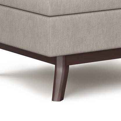 Owen - Upholstered Rectangular Storage Ottoman Simpli-Home
