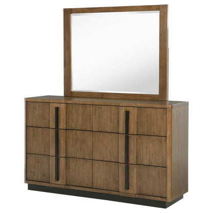 Terrace - 6-Drawer Dresser And Mirror - Ash Brown Coaster Fine Furniture