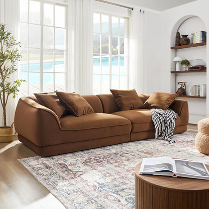 Nordic Modern Sofa With Removable Pillowcase, High Density Sponge Filling, 4 Throw Pillows Home Essentials