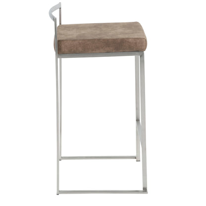 Fuji - Contemporary Elegant Stackable Counter Stool Set Lumi Source