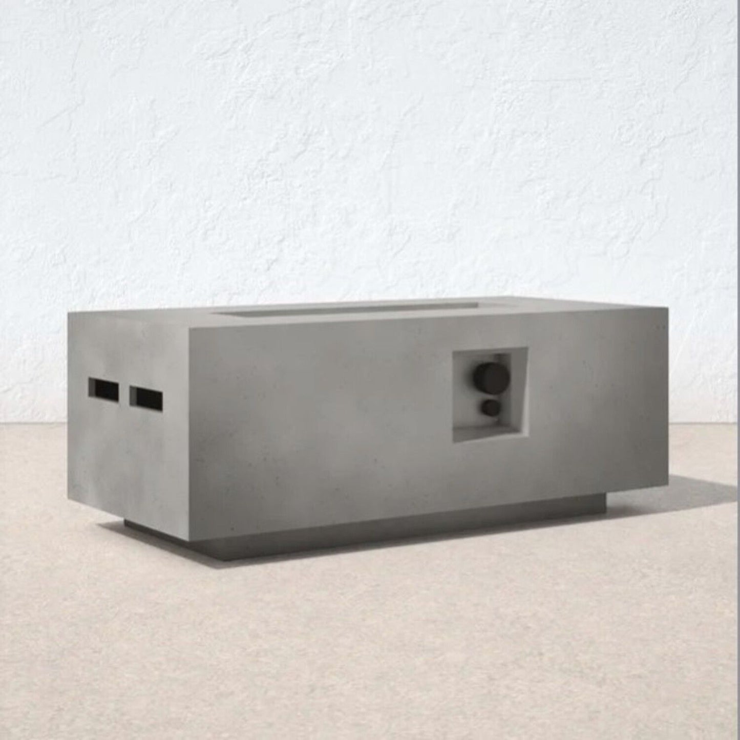 Propane Outdoor Durable Fire Pit Table - Gray LSI Patio Furniture