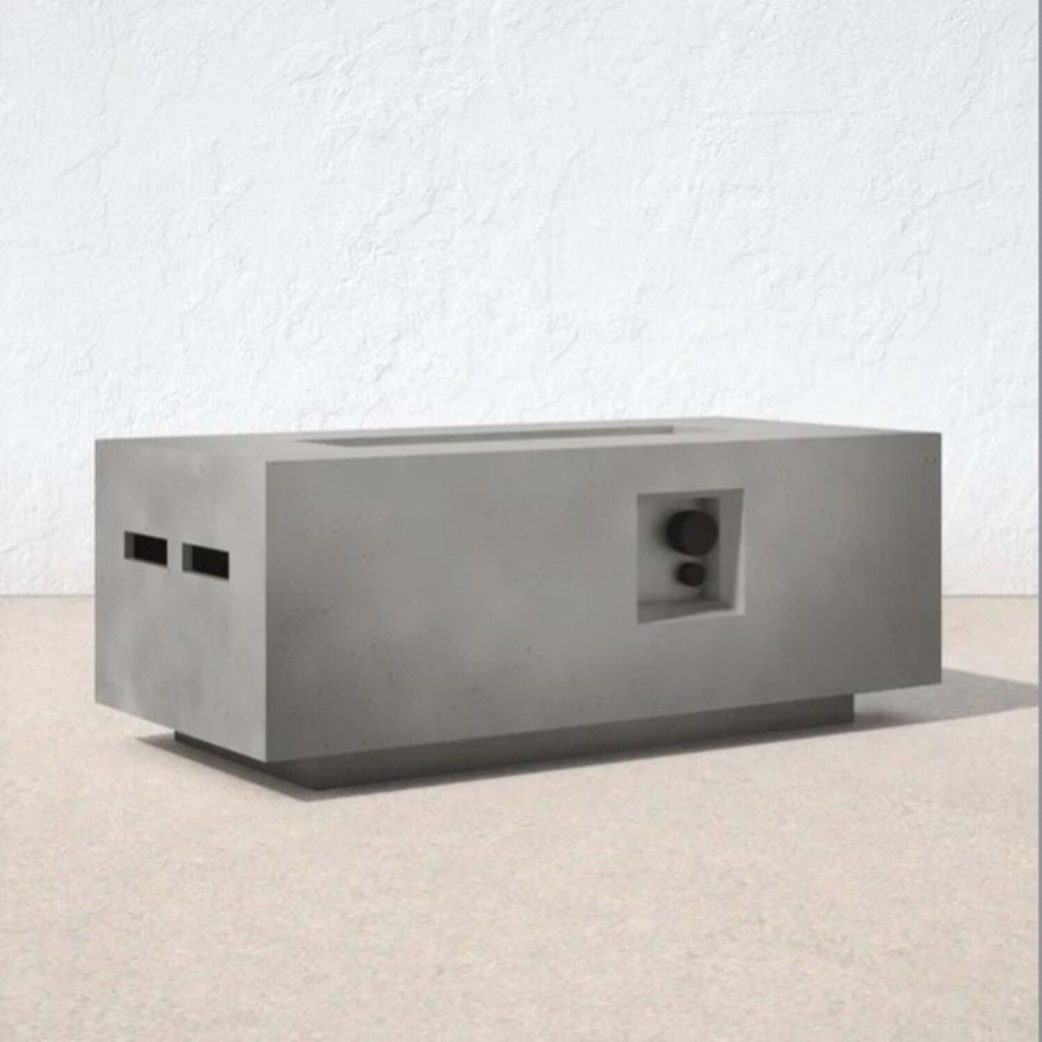 Propane Outdoor Durable Fire Pit Table - Gray LSI Patio Furniture
