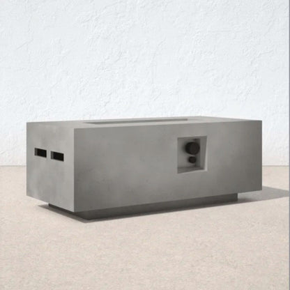 Propane Outdoor Durable Fire Pit Table - Gray LSI Patio Furniture