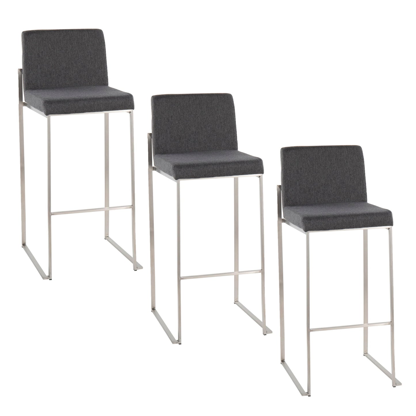 Fuji - Contemporary And Modern Elegance High Back Barstool Lumi Source