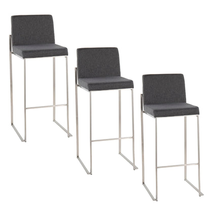 Fuji - Contemporary And Modern Elegance High Back Barstool Lumi Source