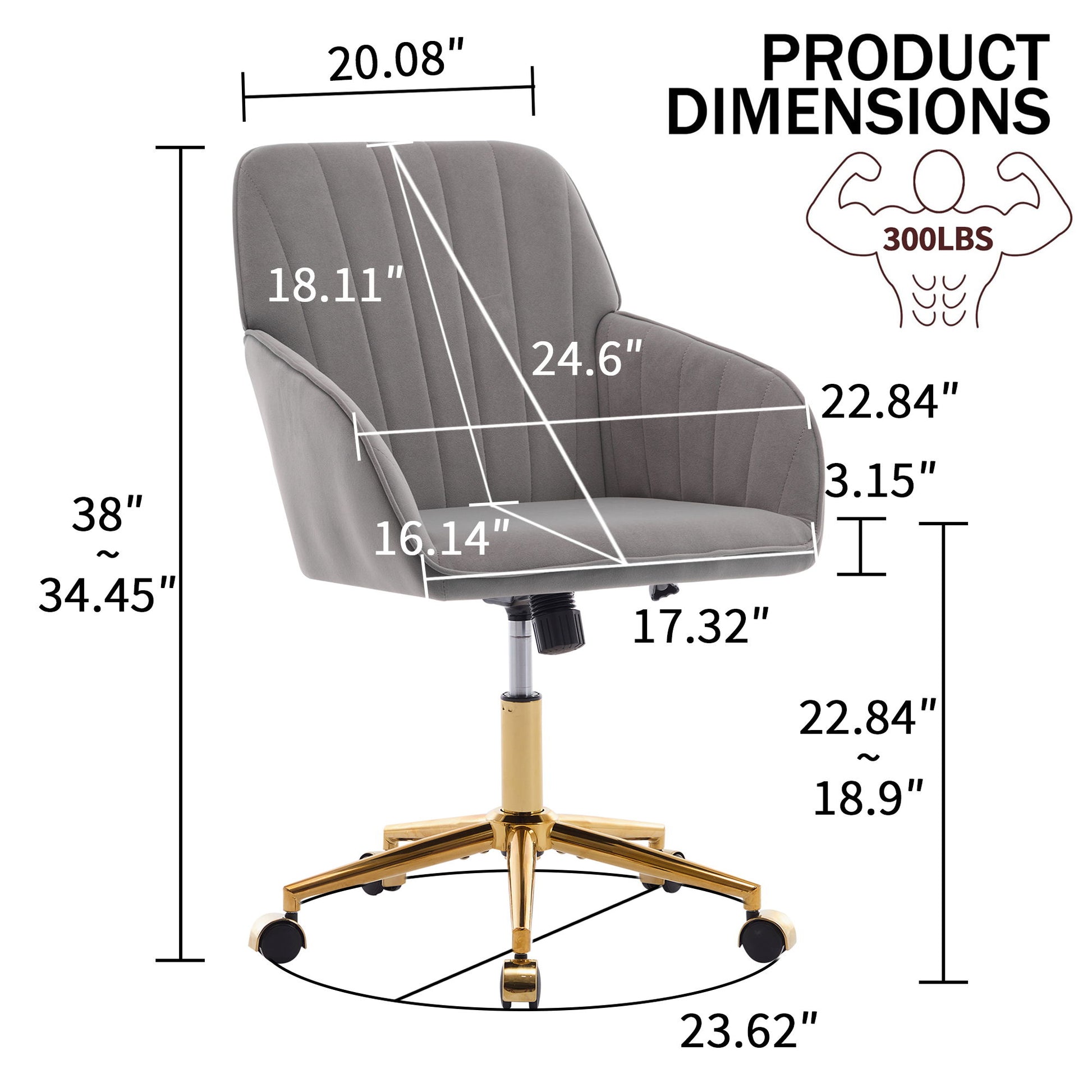 Adjustable Ergonomic Swivel Office Chair Home Essentials
