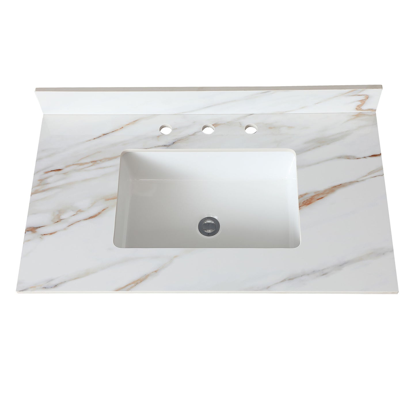 Vanity Top With Undermount Sink And Backsplash, Sintered Stone Daily Nest