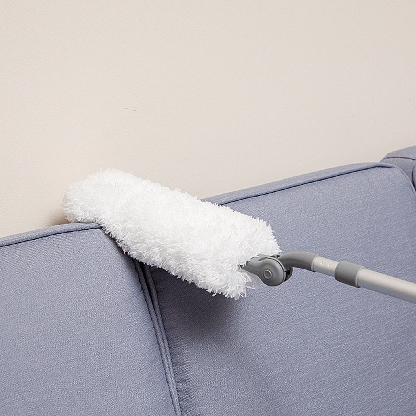 Long Handle Duster With Extension Bar, Home Dust Collector - White Daily Nest