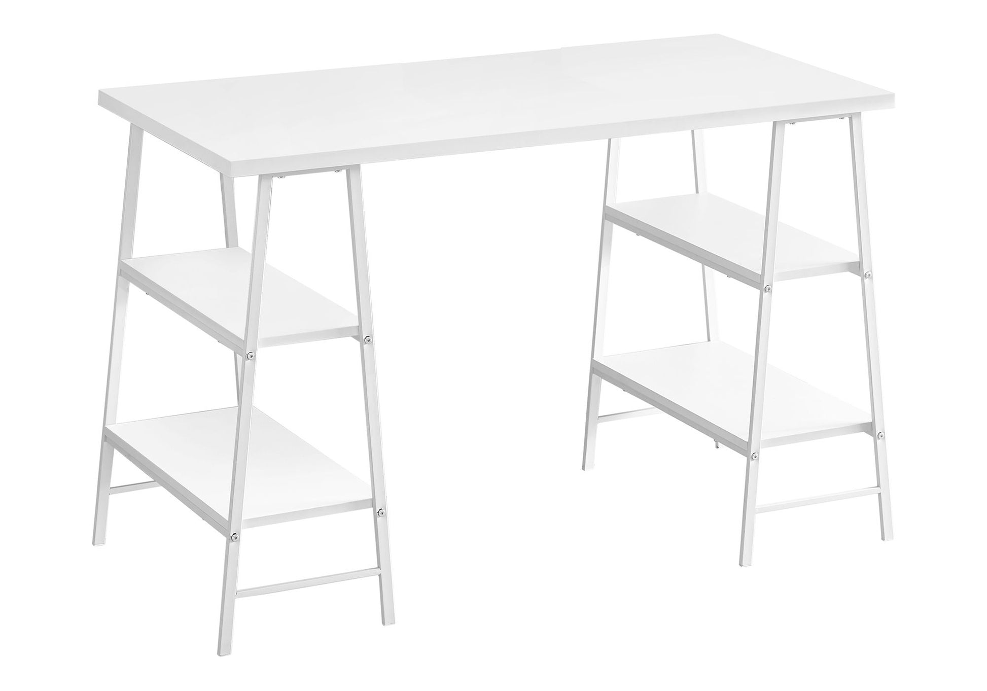 Computer Desk For Home Office, Laptop, Storage Shelves, Contemporary & Modern 8th Street