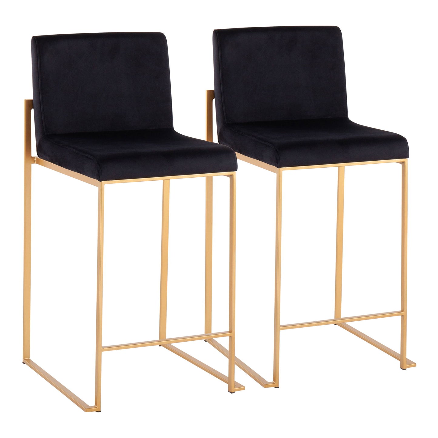 Fuji - Contemporary High Back Stylish Counter Stool Lumi Source