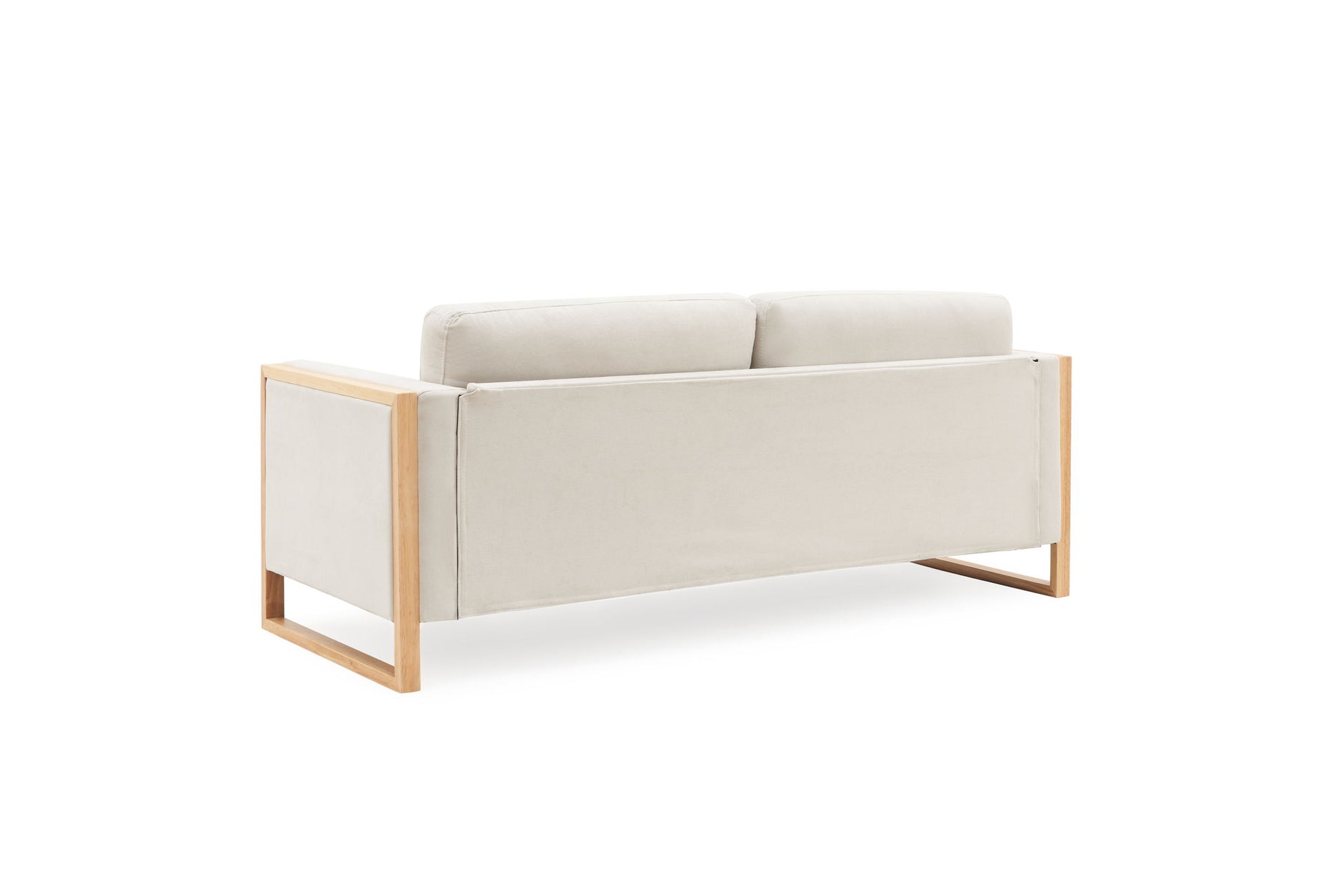 Modern Sofa With Solid Wood Legs, 3 Seater Noble House