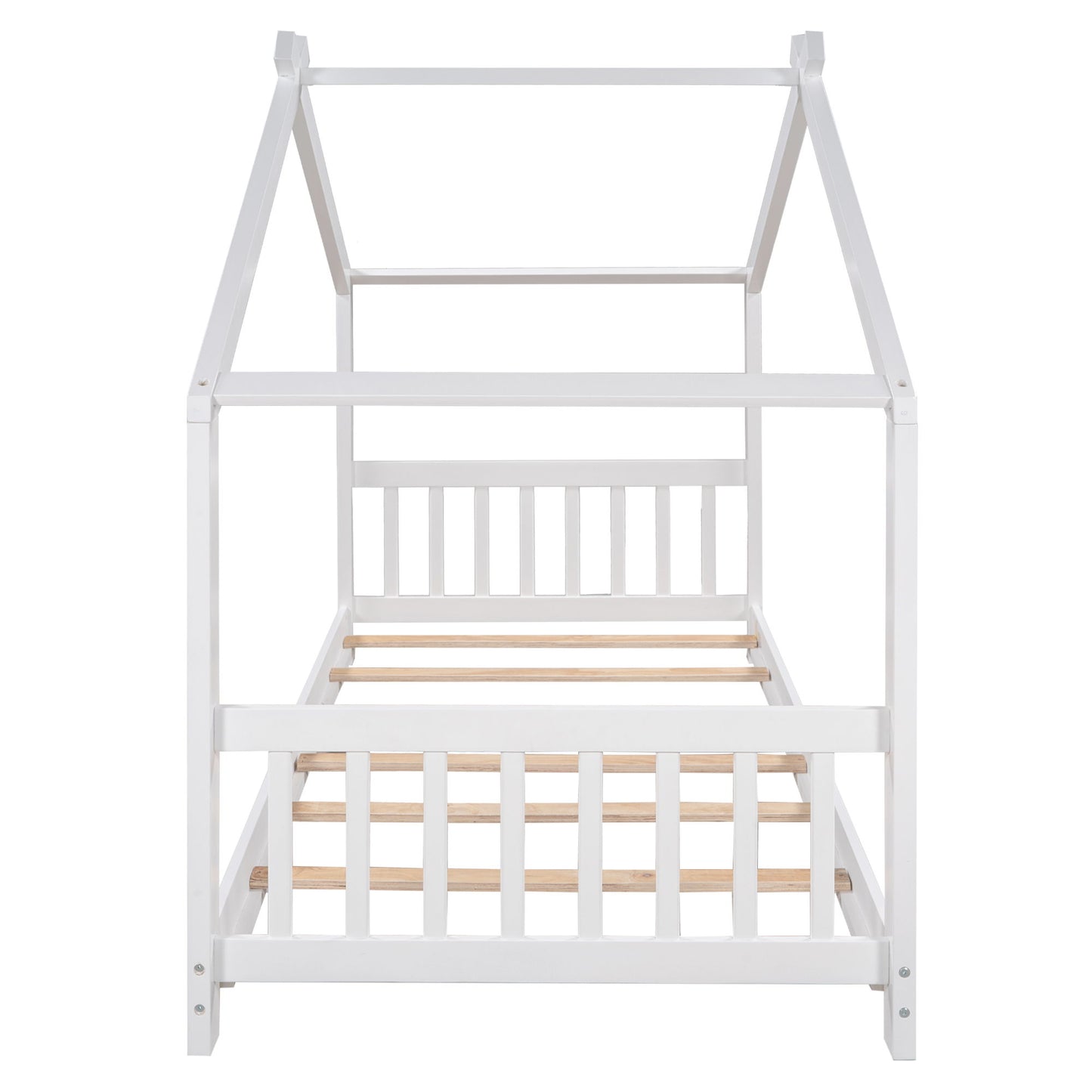 House Platform Bed With Headboard And Footboard, Roof Design Hearth and Haven