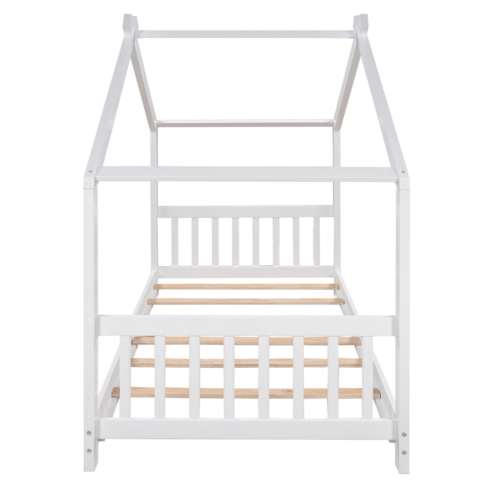 House Platform Bed With Headboard And Footboard, Roof Design Hearth and Haven