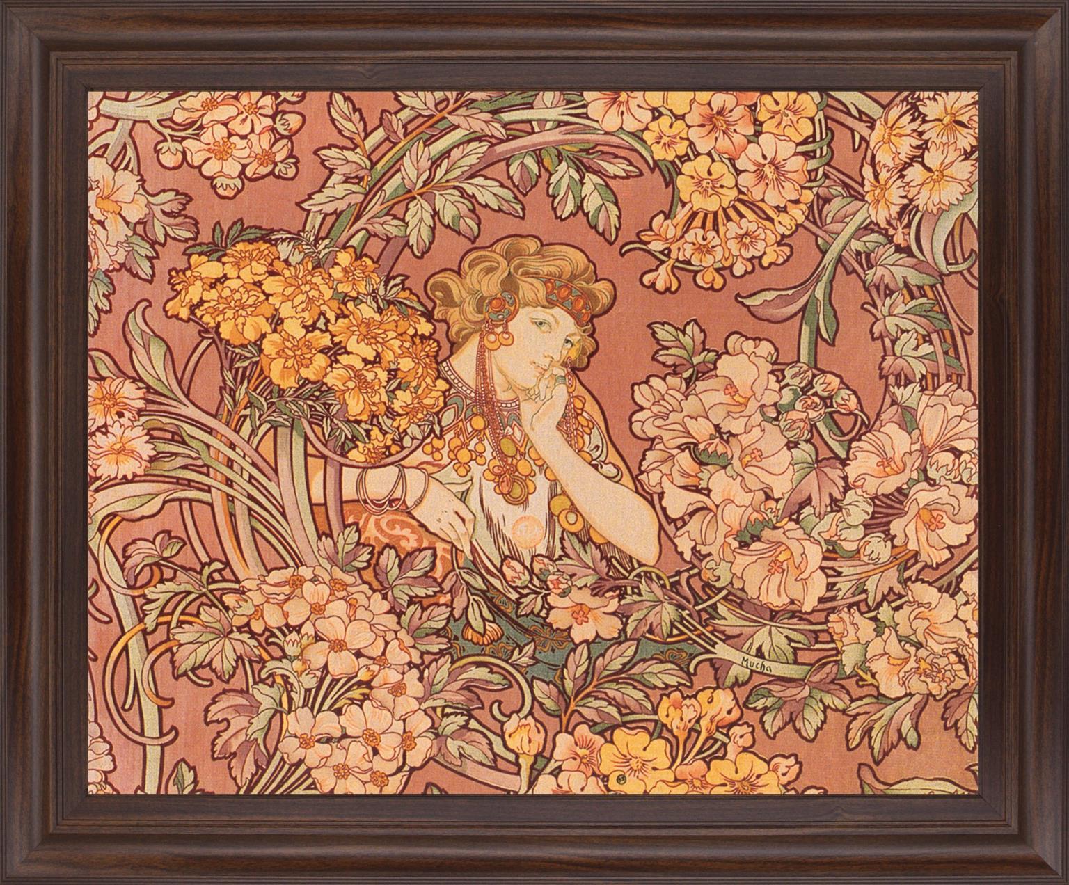 Whimsical Blossom Muse - 28" x 34" Framed Wall Art Classy Living