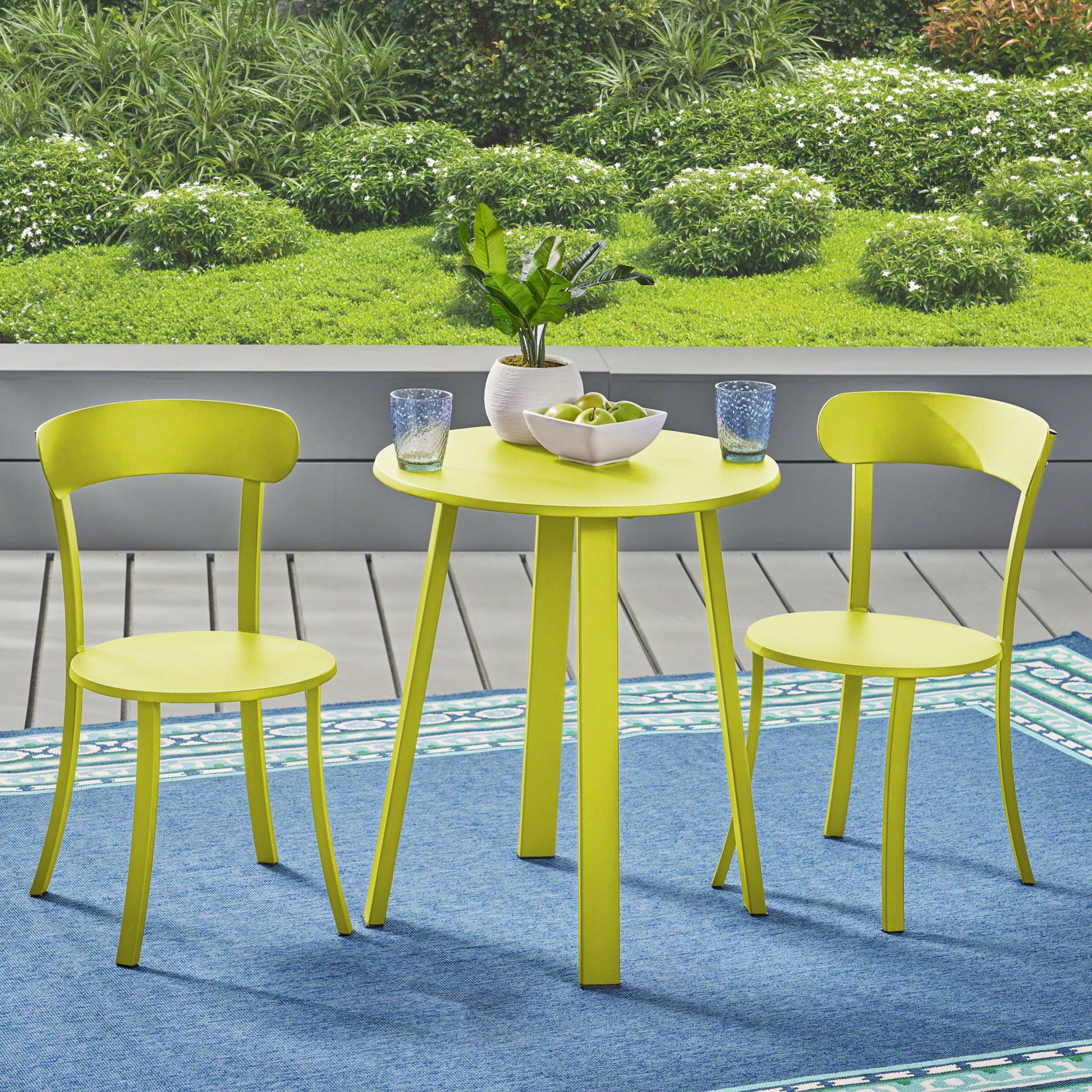 Barbados - Bistro Set - Green Noble House