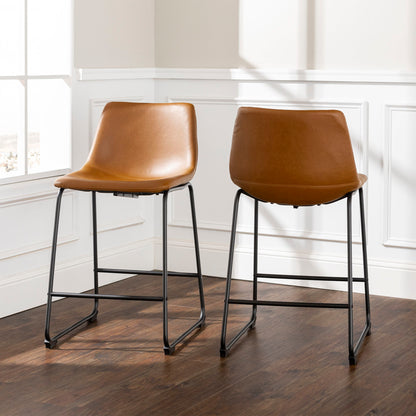 Industrial Counter Stools (Set of 2) Walker Edison