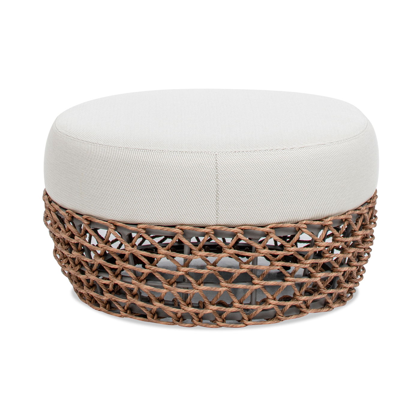 Willow - Round Upholstered Patio Ottoman Jennifer Taylor Home
