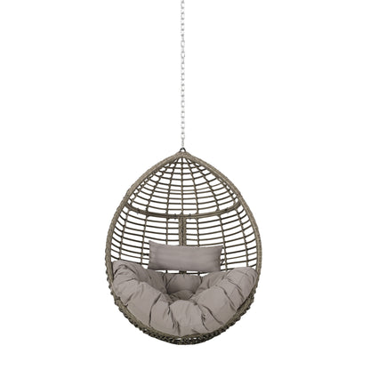 Morris Teardrop - Hanging Chair With Chain And Water Resistant Cushions Noble House
