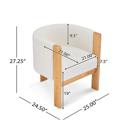 Upholstered Dining Chairs (Set of 2) - Natural / White Noble House