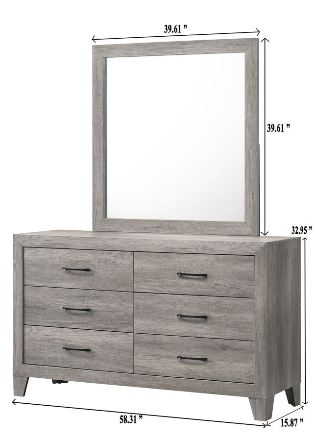Hopkins - Dresser, Mirror Crown Mark