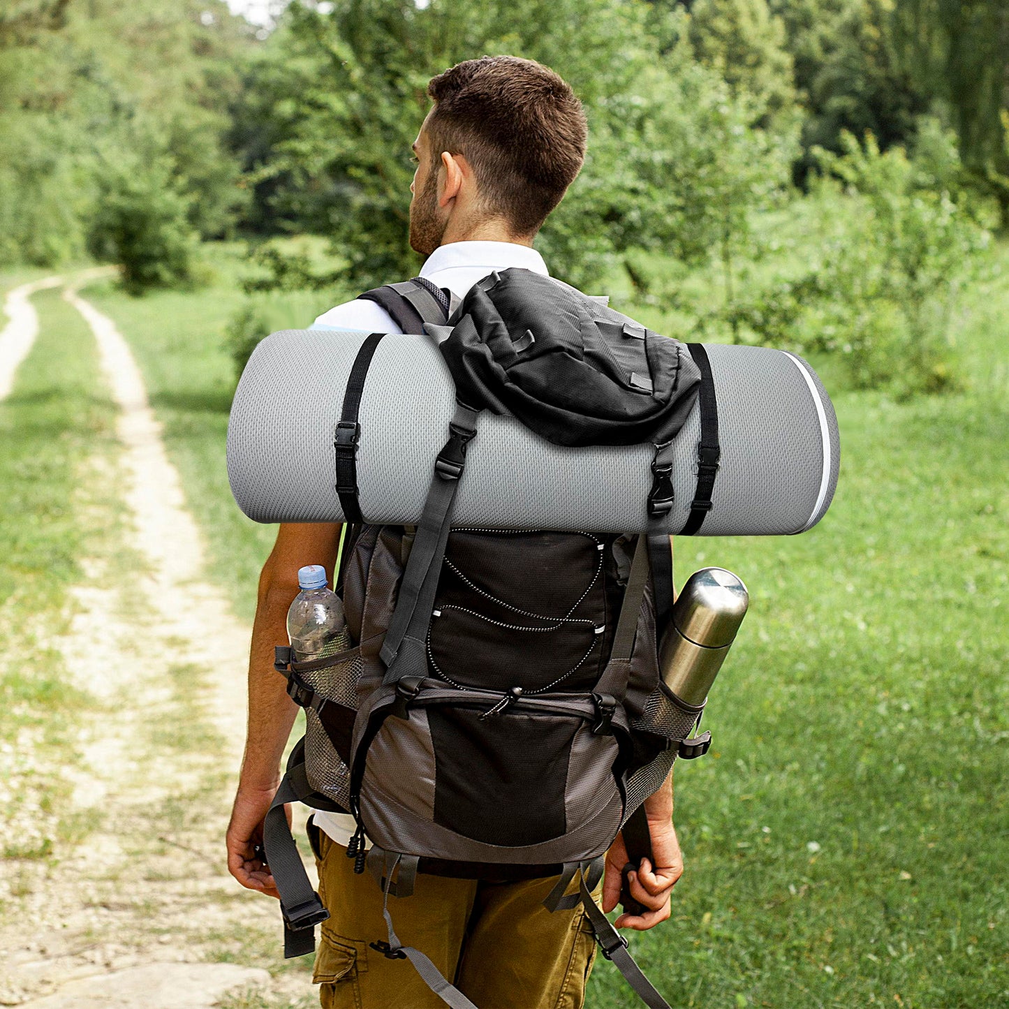 Memory Foam Camping Mattress, Portable Comfort With Water Resistant Cover Daily Nest