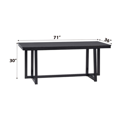 Kini - 7 Pieces Dining Room Set - Black Acme