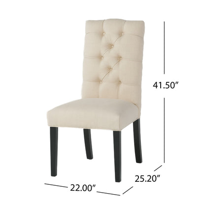 Harding - Tufted Dining Chair (Set of 2) - Natural Noble House